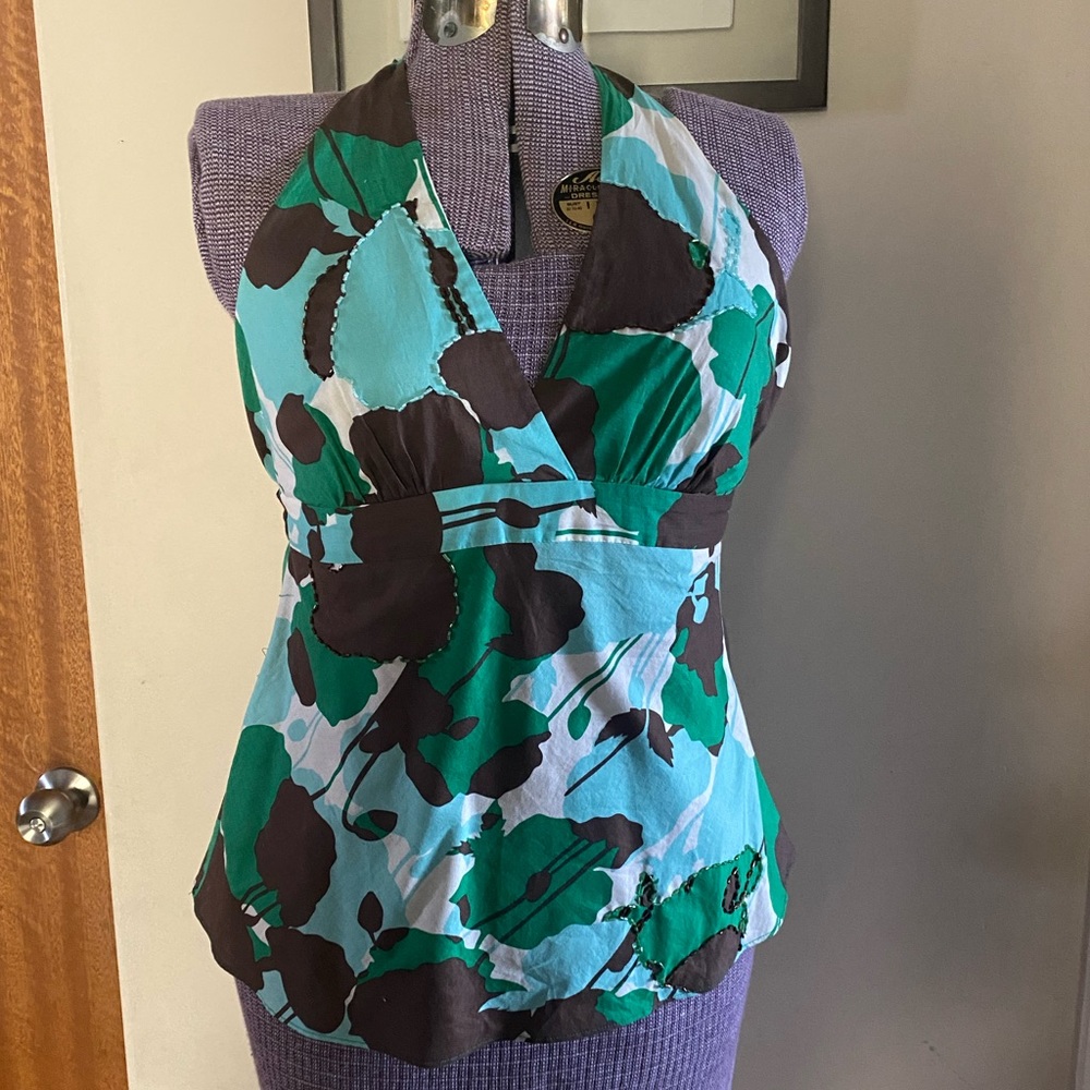 BCBGmaxazria cotton halter top